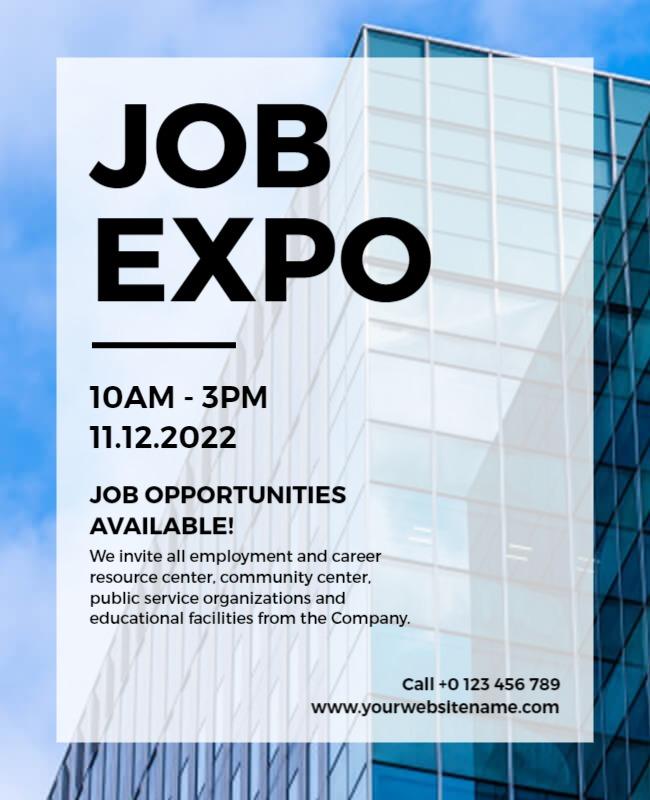 Job Opportunities Expo Event Flyer Template