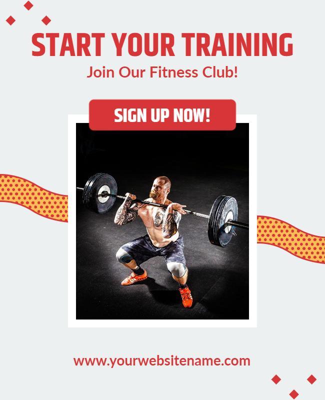 Join Our Fitness Training Program Flyer Template