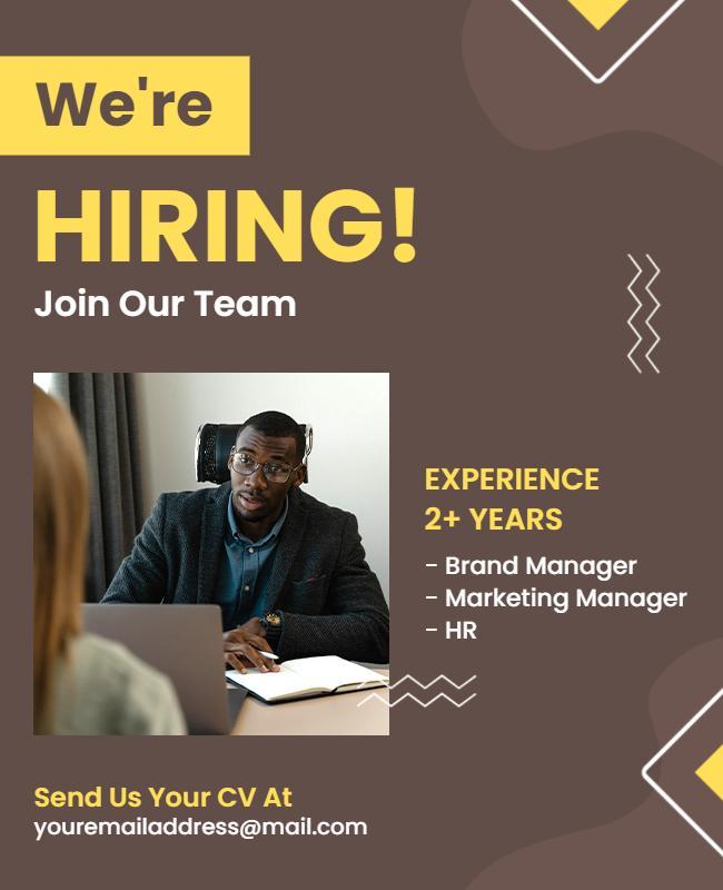 Join Our Team Hiring Flyer Template