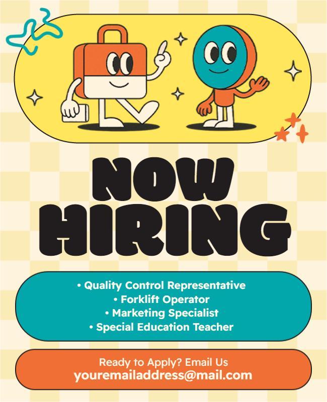 Join Our Team Now Hiring Flyer Template
