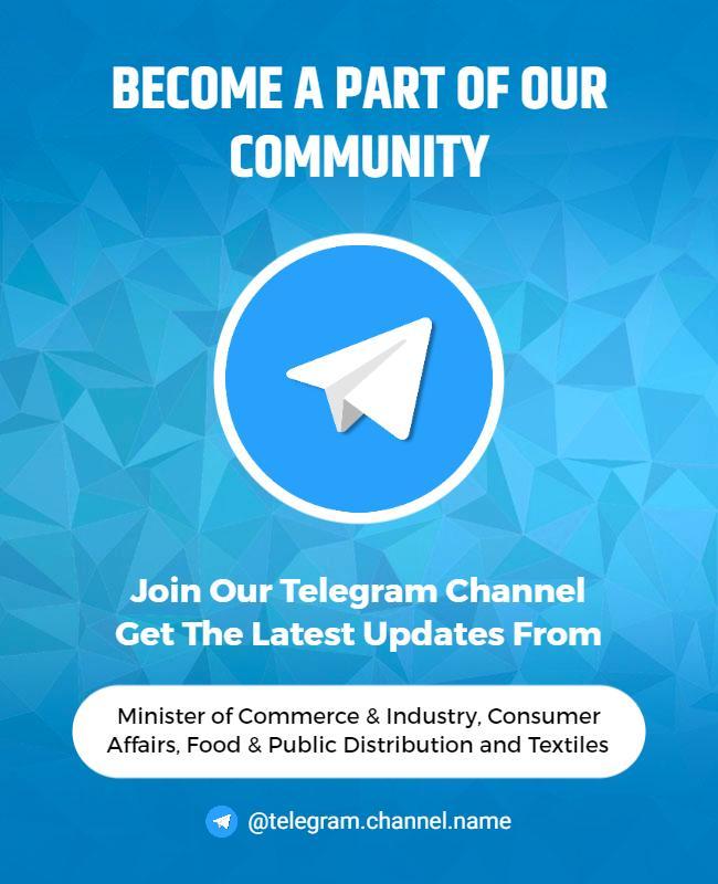 Join Our Telegram Community Updates Flyer Template