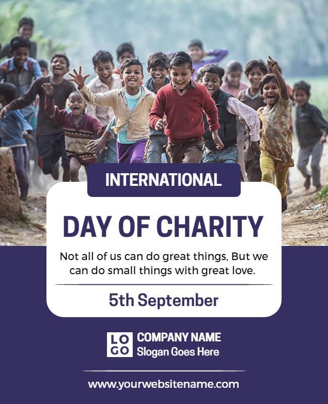 Joyful Community Children Charity Event Poster Template