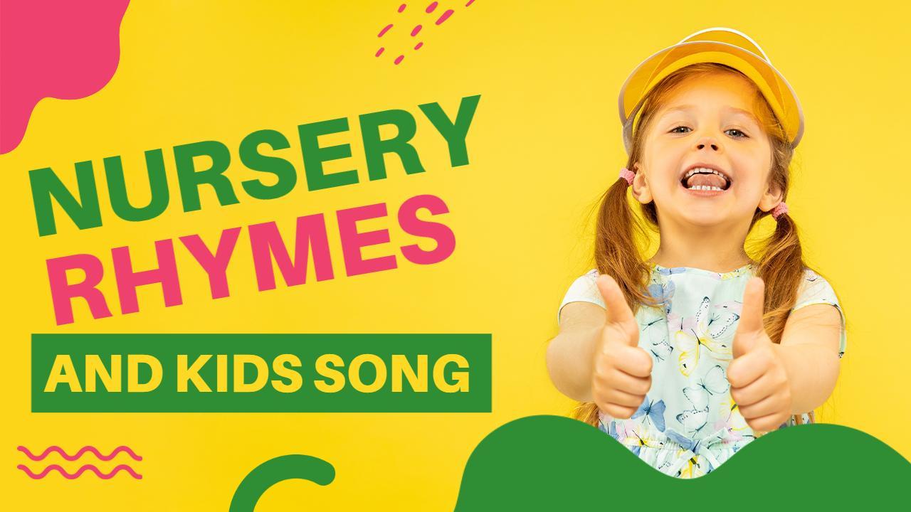 Joyful Nursery Rhymes Kids Song Trending YouTube Thumbnail Template