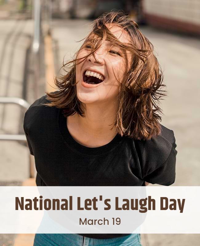 Joyful Outdoor Laughter Celebration Event Poster Template