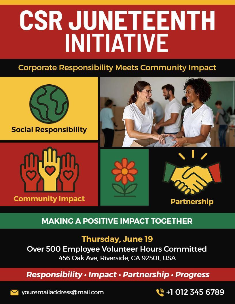 CSR Initiative Juneteenth Flyer