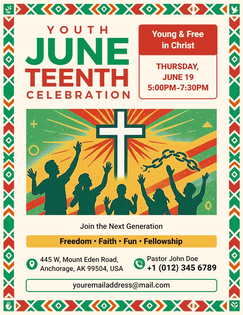Juneteenth Youth Celebration Flyer