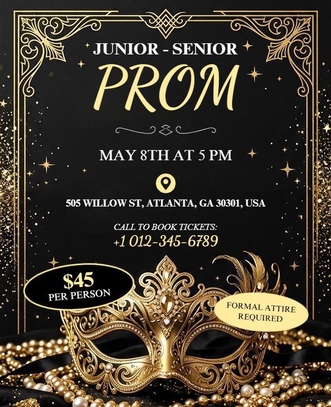 Junior-Senior Prom Event Flyer Template