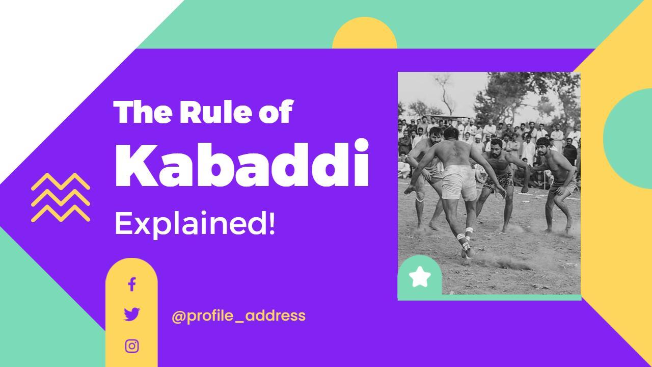 Kabaddi Rule Breakdown Sports YouTube Thumbnail Template