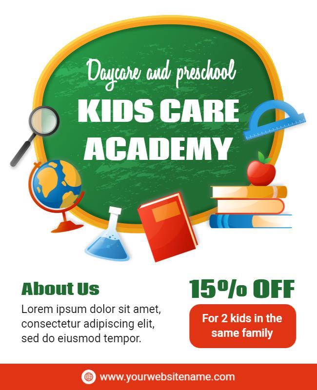 Kids Daycare Flyer Template