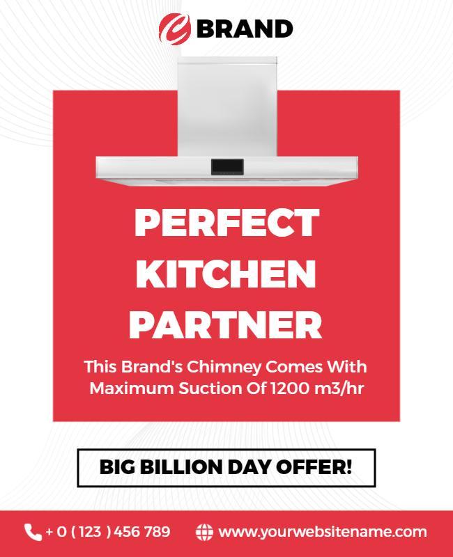 Kitchen Chimney Promotion Flyer Template