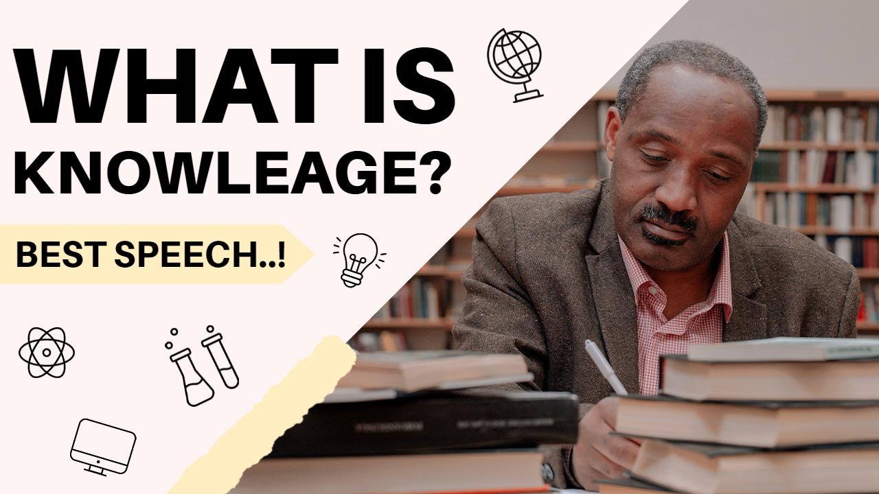 Knowledge Speech Presentation Academic Trending YouTube Thumbnail Template