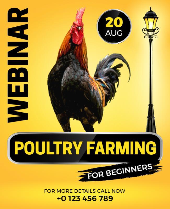 Kournikova and Sunglow Poultry Farm Flyer Template