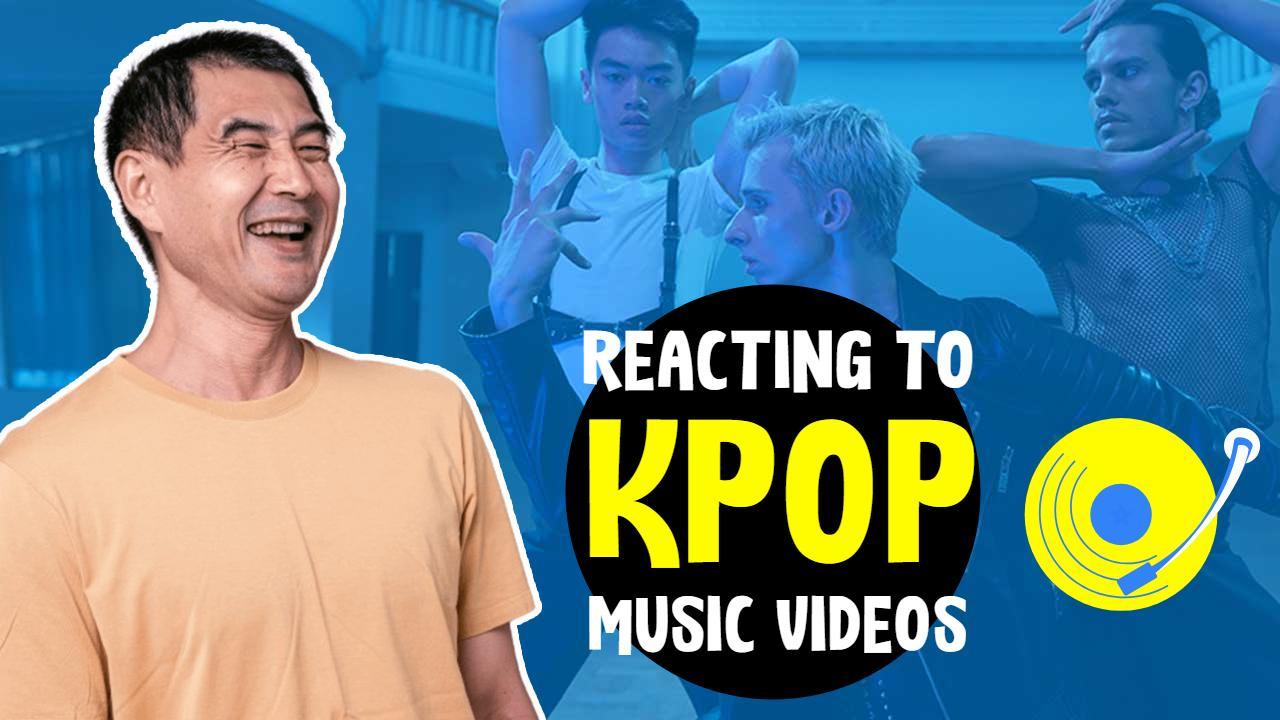 Kpop Music Video Reaction Fun YouTube Thumbnail Template