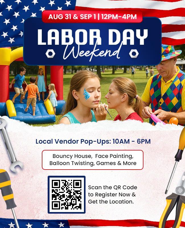 Labor Day Weekend Event Flyer Template