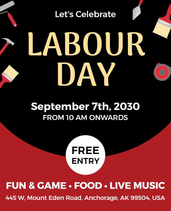 Labour Day Celebration Event Flyer Template