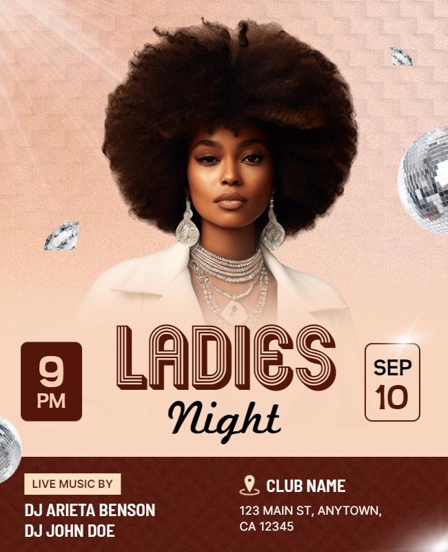 Ladies Night Club Event Flyer Template