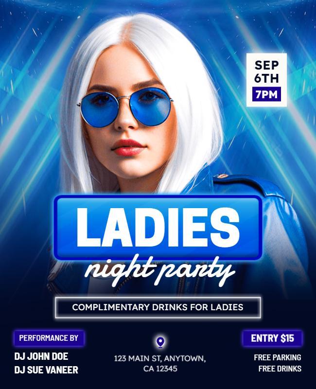 Ladies Night Party Event Flyer Template