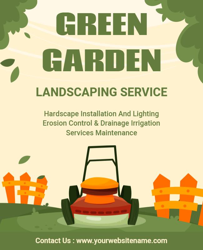 Landscaping Service Flyer Designs Template