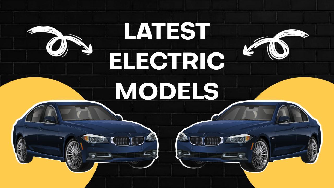 Latest Electric Car Models Showcase YouTube Thumbnail Template