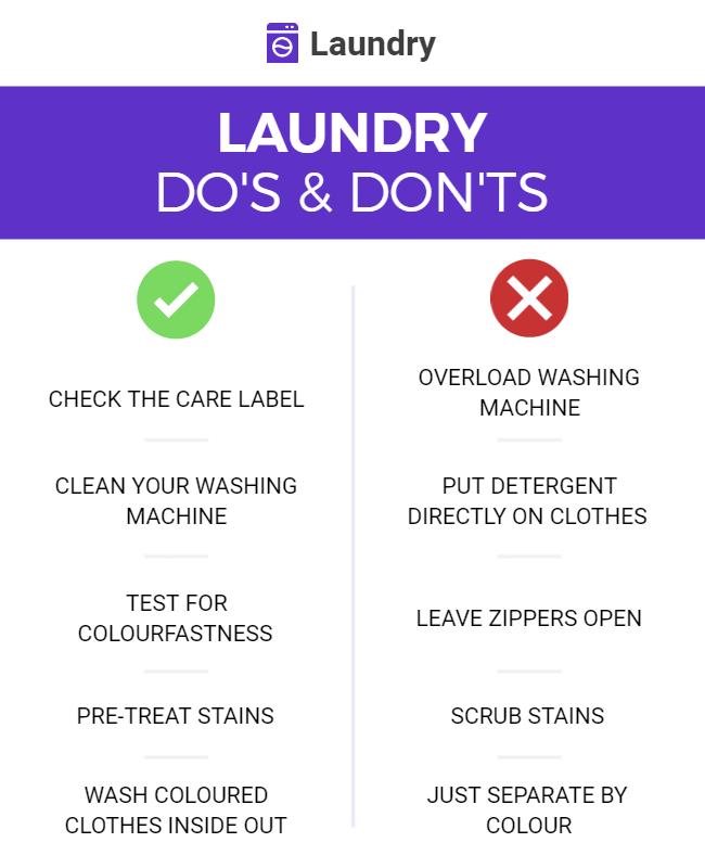 Laundry Care Tips and Guidelines Flyer Template