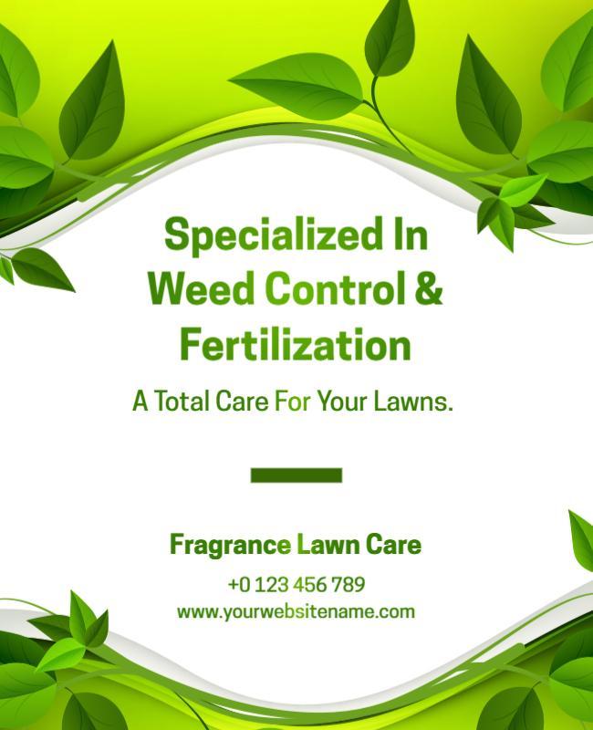 Lawn Care and Fertilization Service Flyer Template