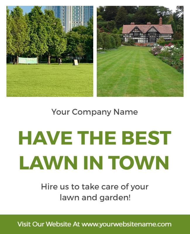 Lawn Care and Gardening Services Flyer Template