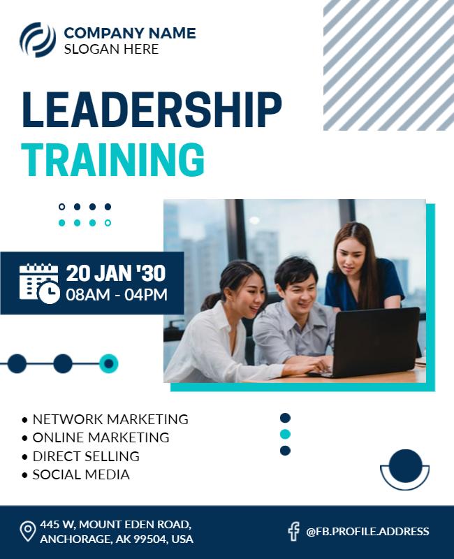 Leadership Training Workshop Flyer Template