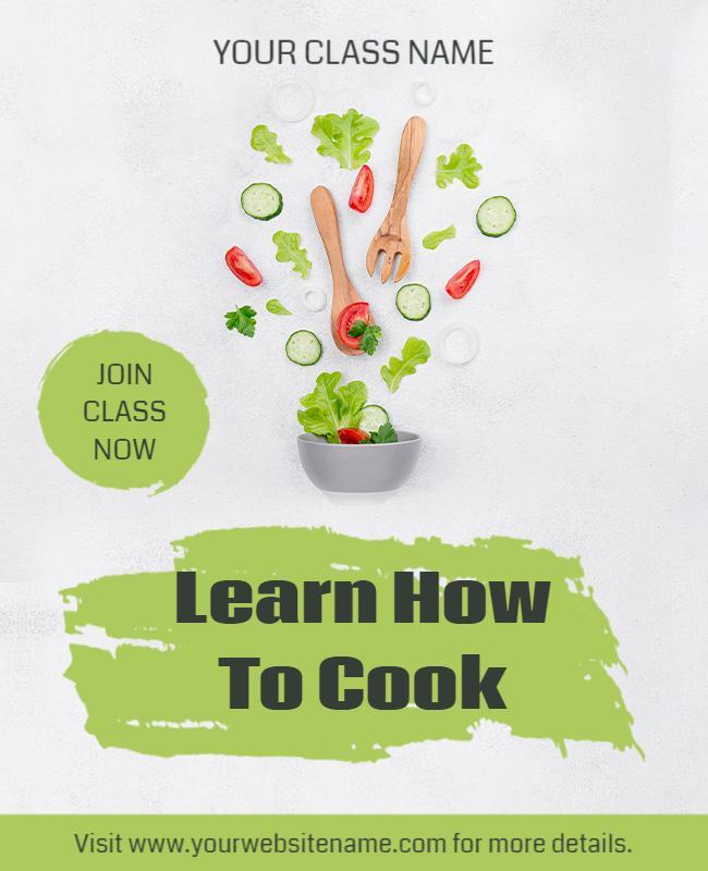 Learn How to Cook Flyer Template