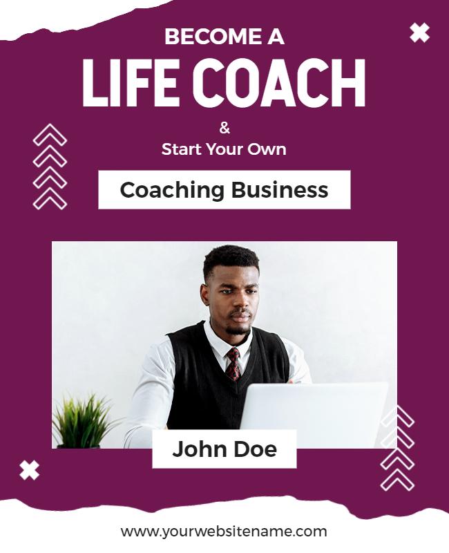 Life Coach Business Startup Flyer Template