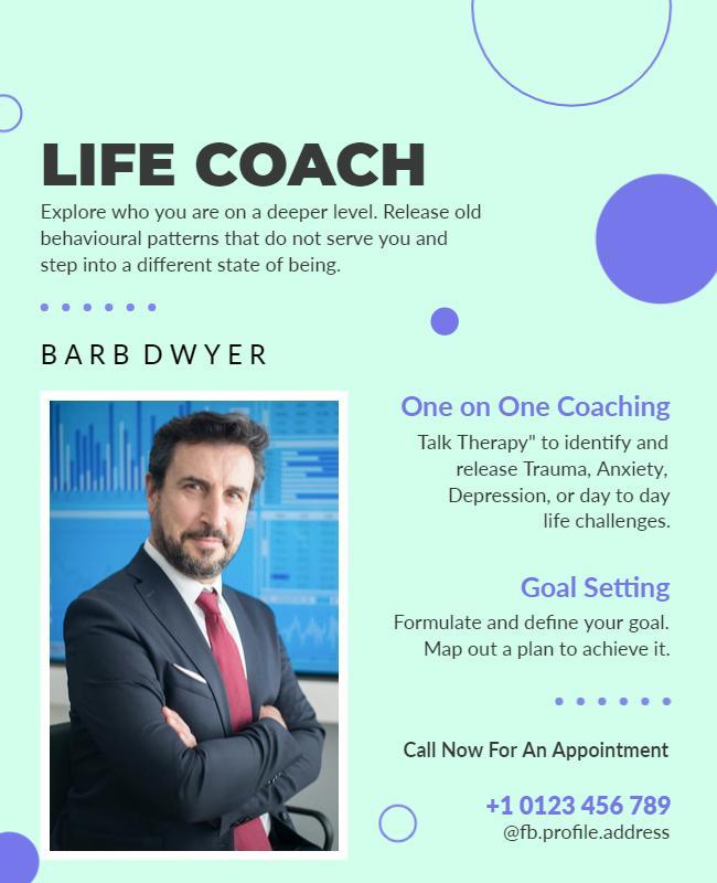 Life Coach One on One Coaching Flyer Template