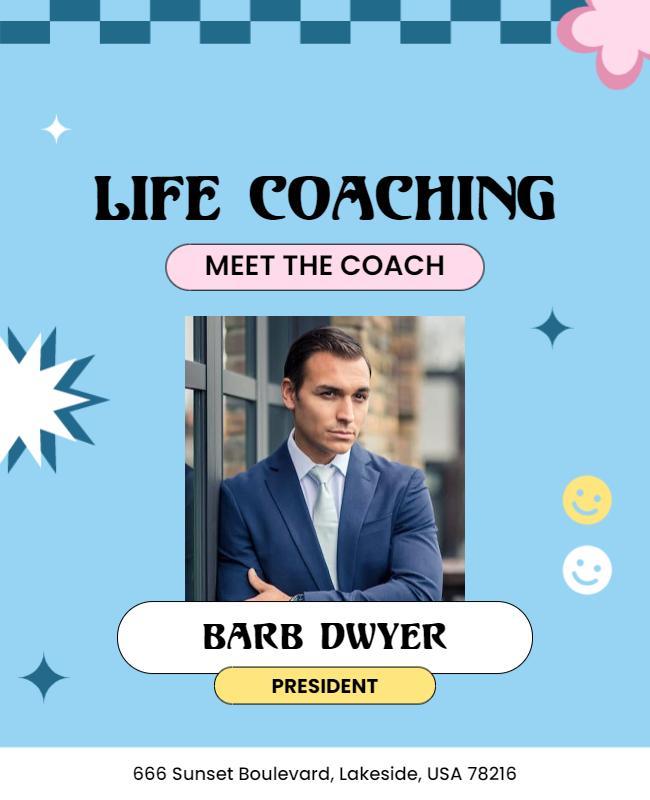 Life Coaching Meet the Coach Event Flyer Template