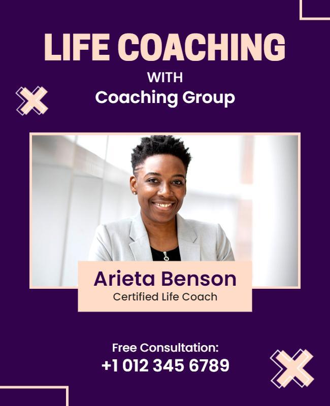 Life Coaching Services Promotional Flyer Template