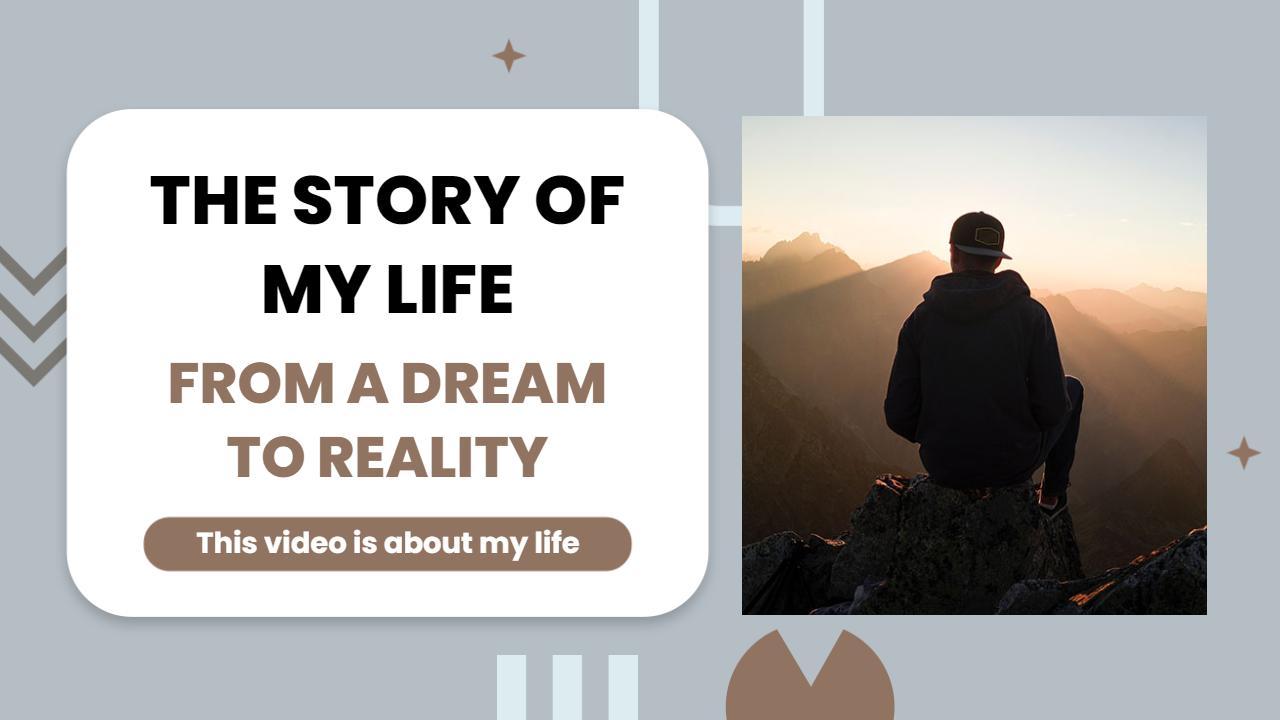 Life Journey Dream to Reality Trending YouTube Thumbnail Template