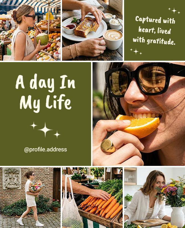 Lifestyle Photo Collage Poster Template
