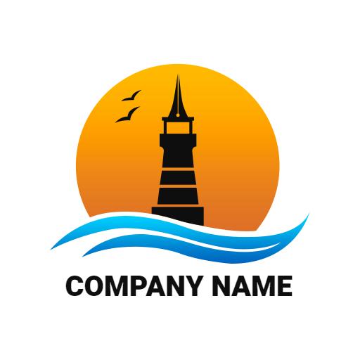 Lighthouse Symbolizing Hope and Inspiration in Poetry Logo Template