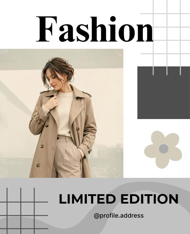 Limited Edition Fashion Promotion Poster Template