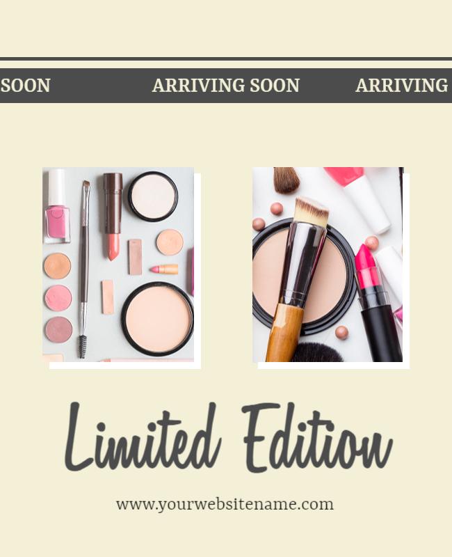 Limited Edition Makeup Product Launch Flyer Template