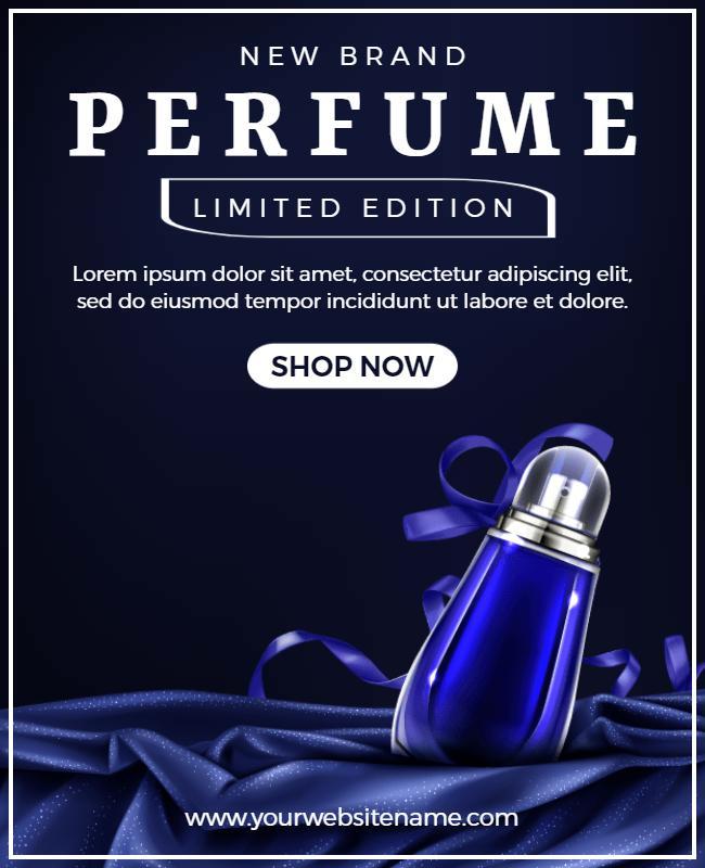 Limited Edition New Brand Perfume Promotion Flyer Template