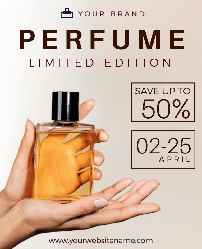 Limited Edition Perfume Sale Flyer Template