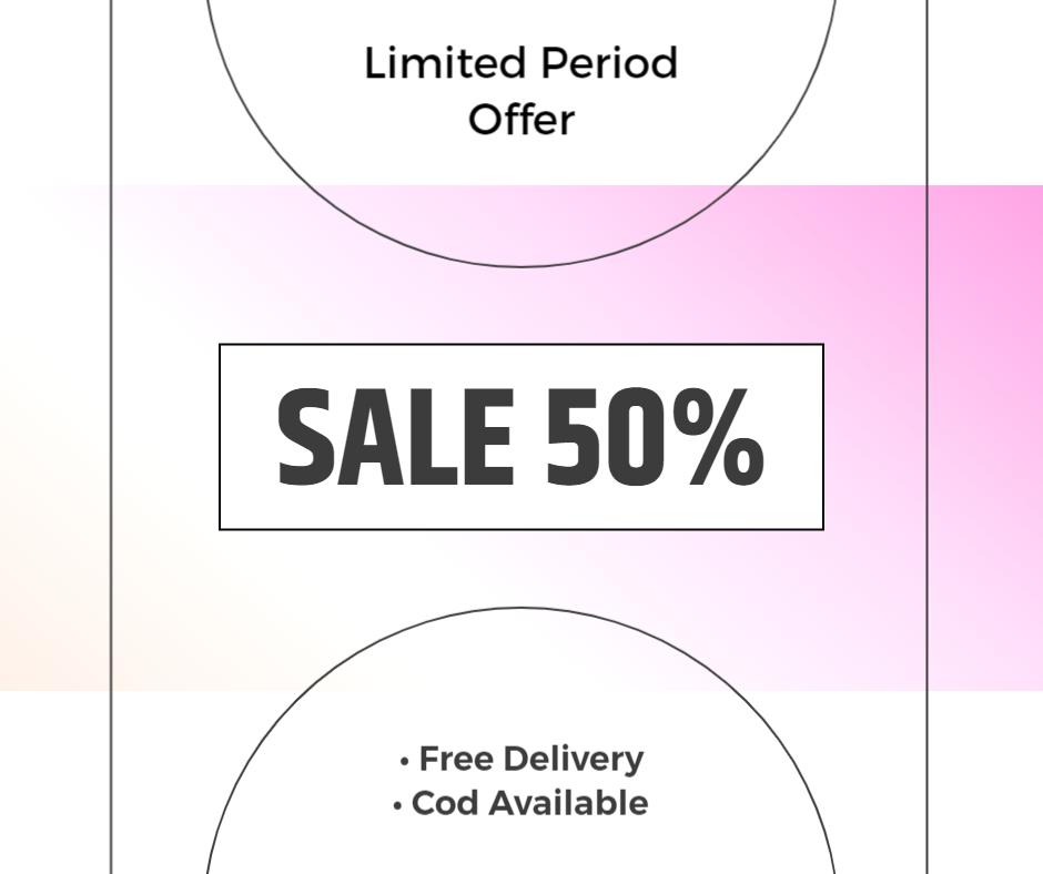 Limited Period 50 Off Sale Facebook Flyer Template