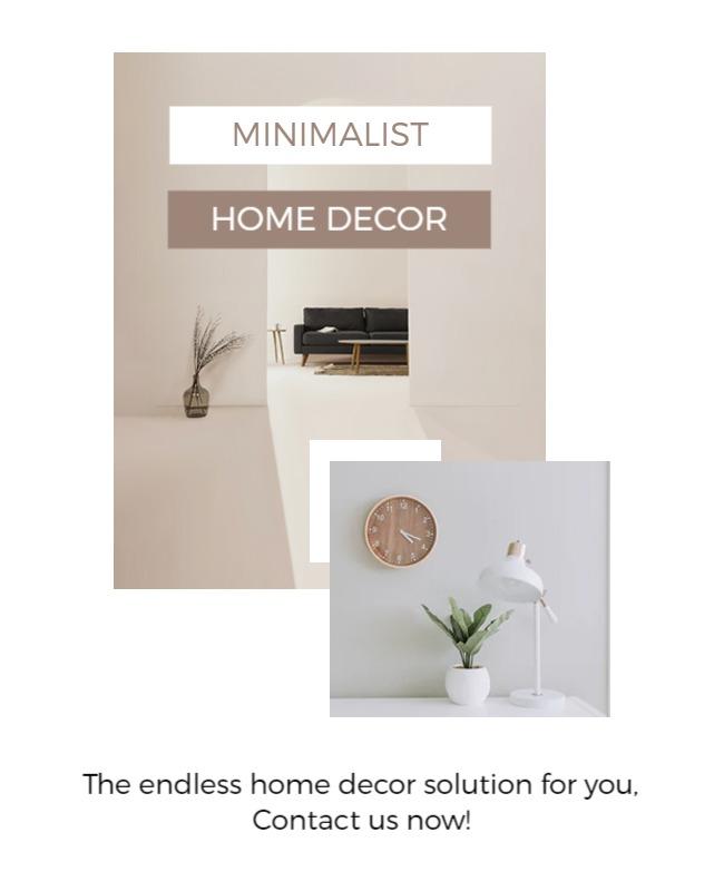 Lite Browne Minimalist Home Decor Flyer Template