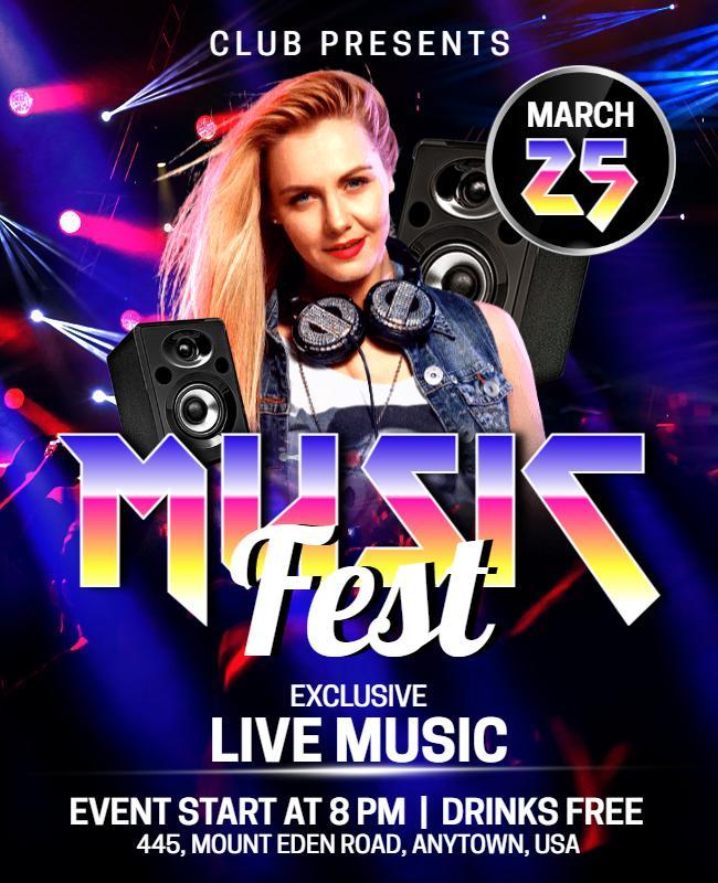 Live Music Fest Flyer Template