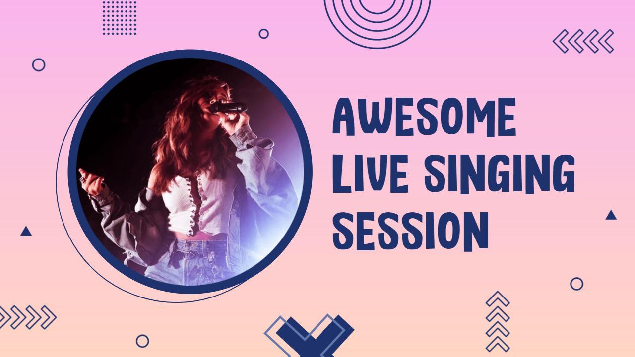 Live Singing Performance Music YouTube Thumbnail Template