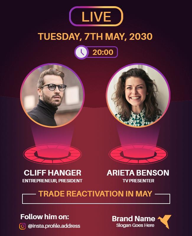 Live Trade Reactivation Event Flyer Template