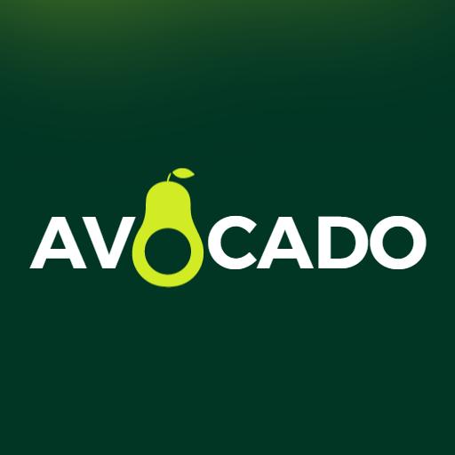 Lively Green Avocado Design Showcasing Freshness and Quality Logo Template
