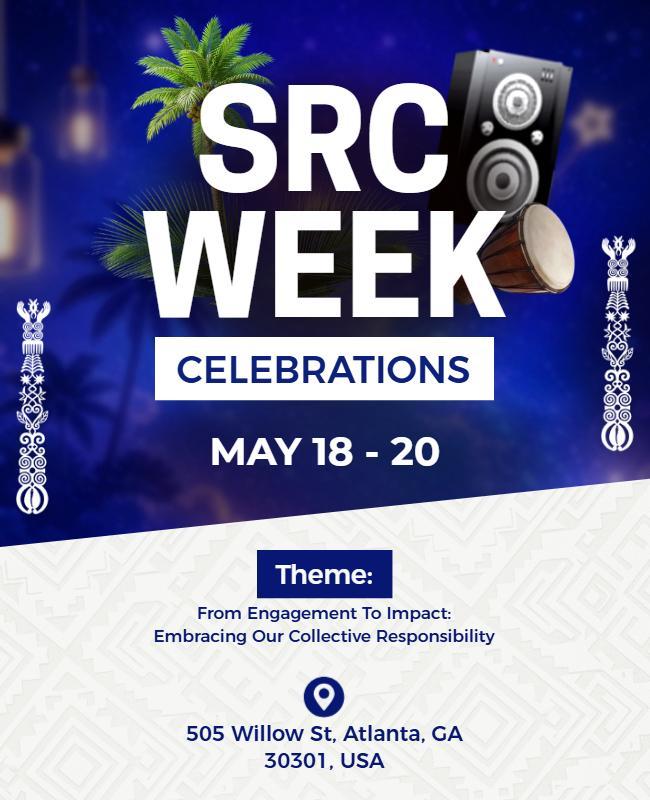Lively SRC Week Celebration Poster Template
