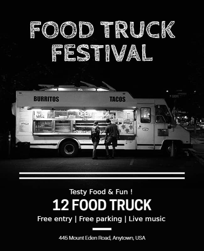 Local Food Truck Festival Flyer Template