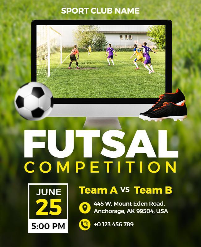 Local Futsal Competition Event Flyer Template