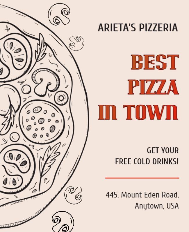 Local Pizzeria Promotion Flyer Template