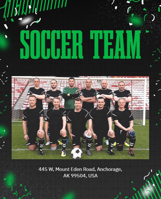 Local Soccer Team Promotion Flyer Template